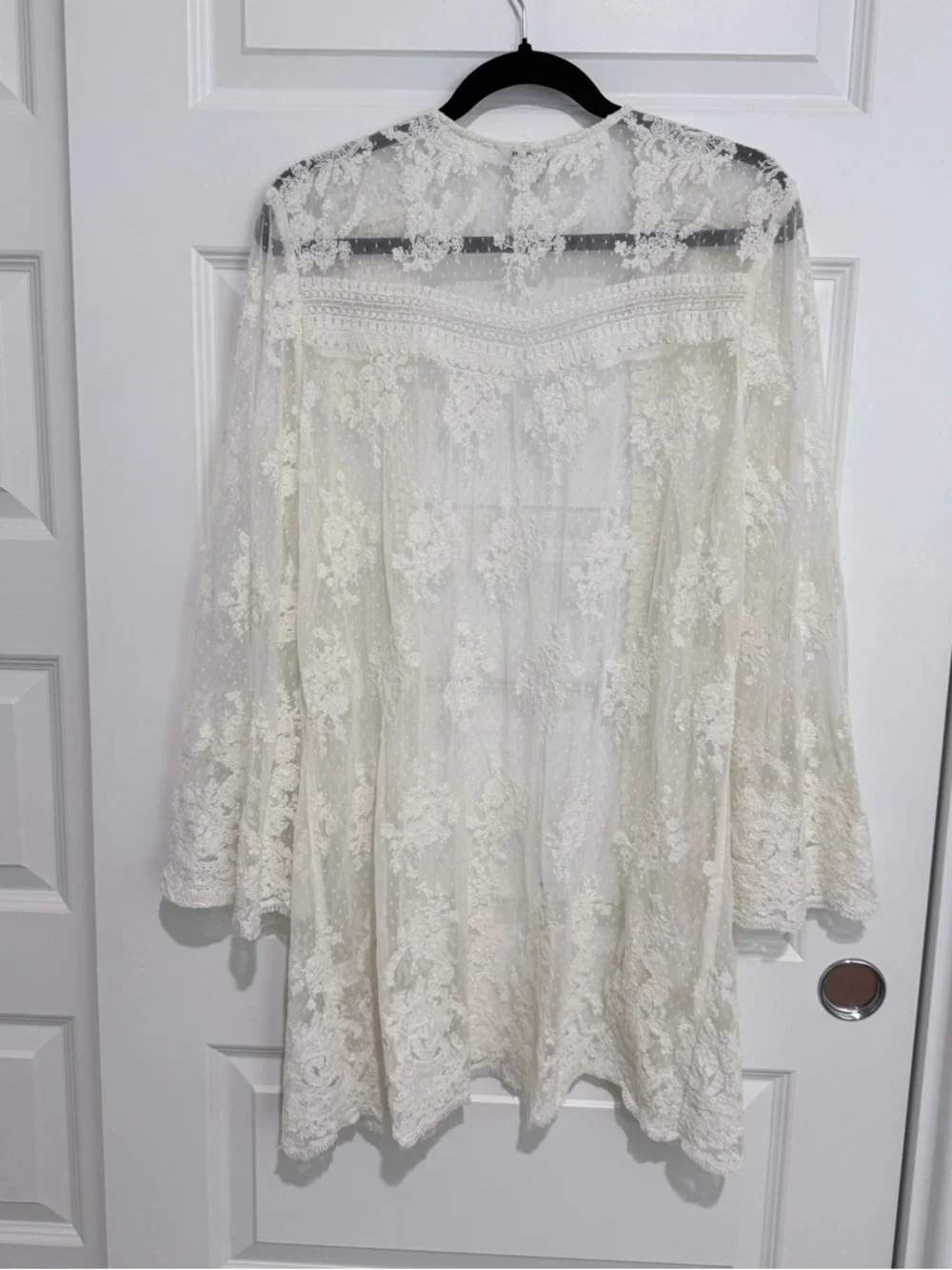 Sundance bohemian lace open-front dusters cardigan Size XL